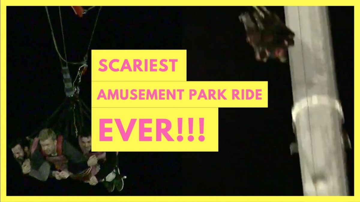 Scariest Amusement Park Ride Ever! The World's Tallest Skycoaster!